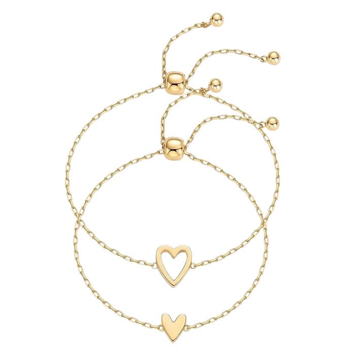 Matching Heart Bond Bracelets