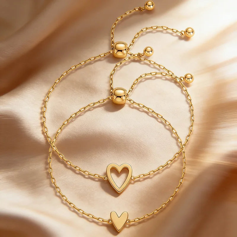 Heartfelt Elegance Adjustable Love Bracelet