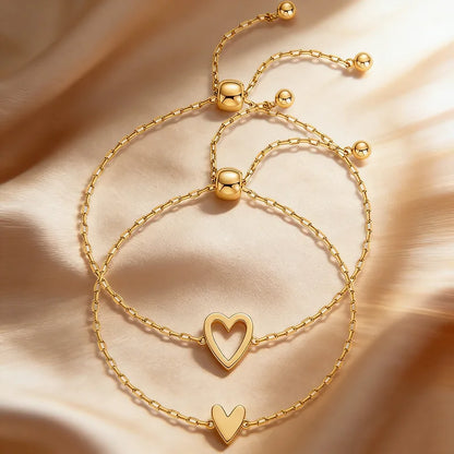 Heartfelt Elegance Adjustable Love Bracelet