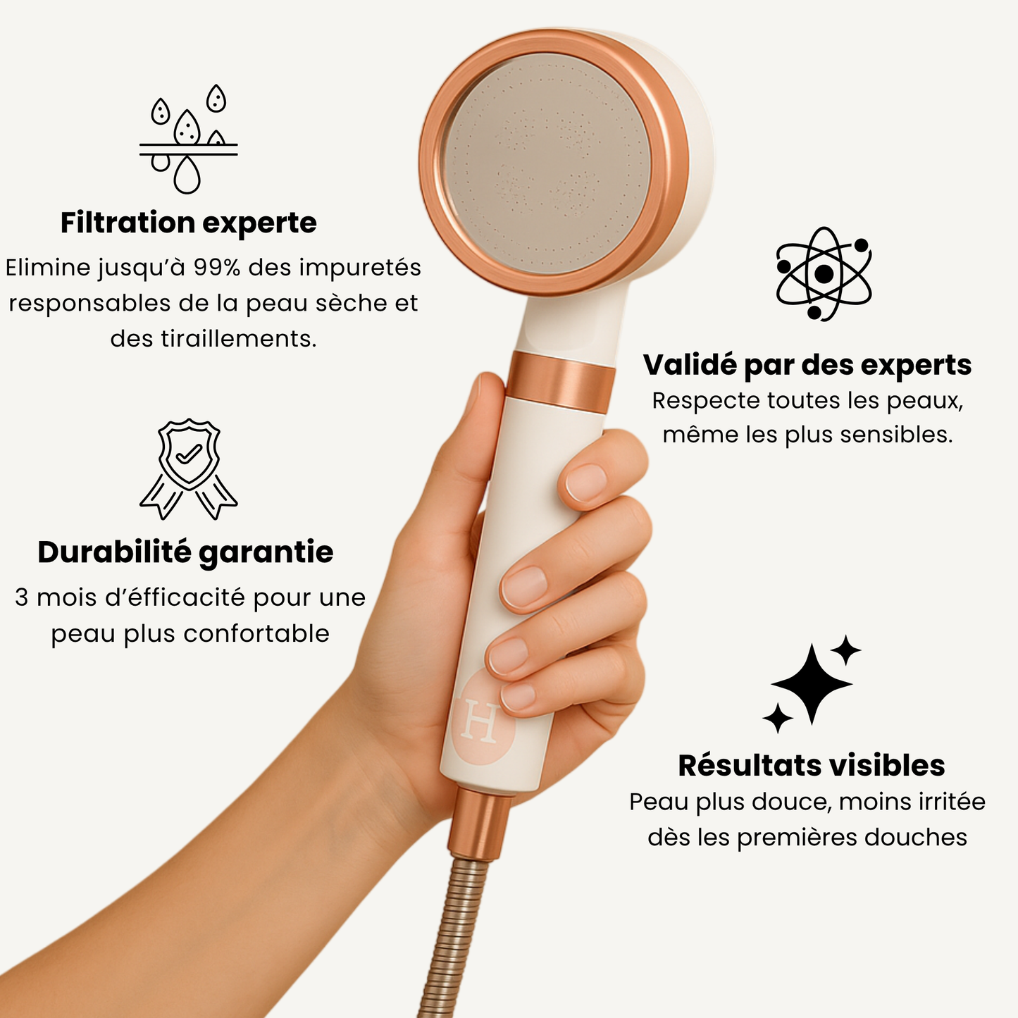 Pommeau de Douche Filtrant